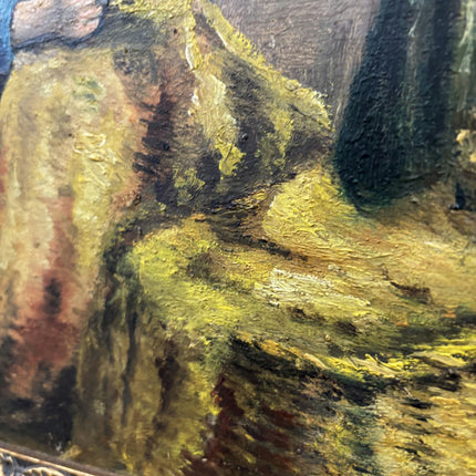 Original Interior Oil Painting "Seated Woman" Handcrafted Large Artwork Holland Art Shop
