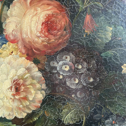 Traditional Floral Still Life Oil Painting "Flower Bouquet" Detailed Artwork Holland Art Shop