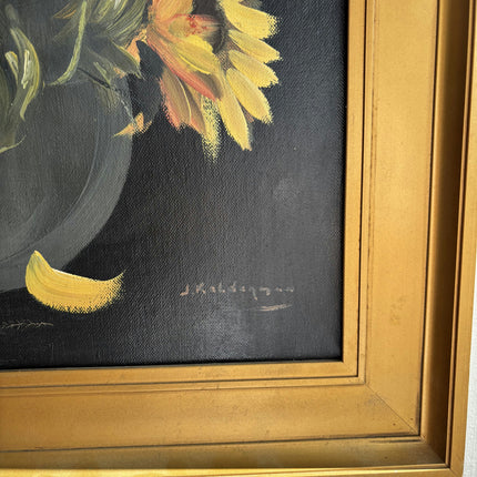 Rustic Flowery Still Life Oil Painting "Yellow Flowers" Classic Art Holland Art Shop