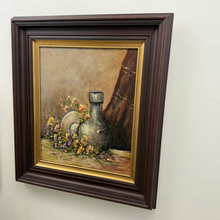 Authentic Still Life Oil Painting "Flower Vase" Detailed Large Art Holland Art Shop