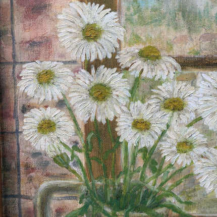 Authentic Still Life Oil Painting "Daisy Bouquet" Detailed Artwork Holland Art Shop