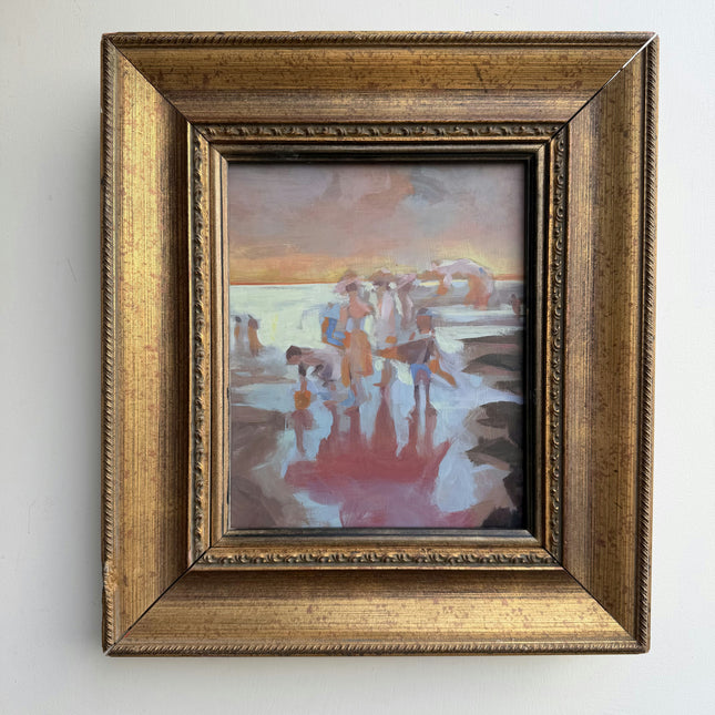 Handcrafted Seascape Oil Painting "Gilded Frame" Vintage Artwork Holland Art Shop