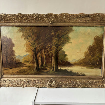 Classic Landscape Oil Painting "Autumn Trees" Original Large Art Holland Art Shop