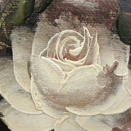 Handcrafted Floral Still Life Oil Painting "Rose Bouquet" Refined Art Holland Art Shop