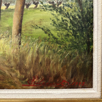 Classic Landscape Oil Painting "Tree Avenue" Vintage Artwork Holland Art Shop