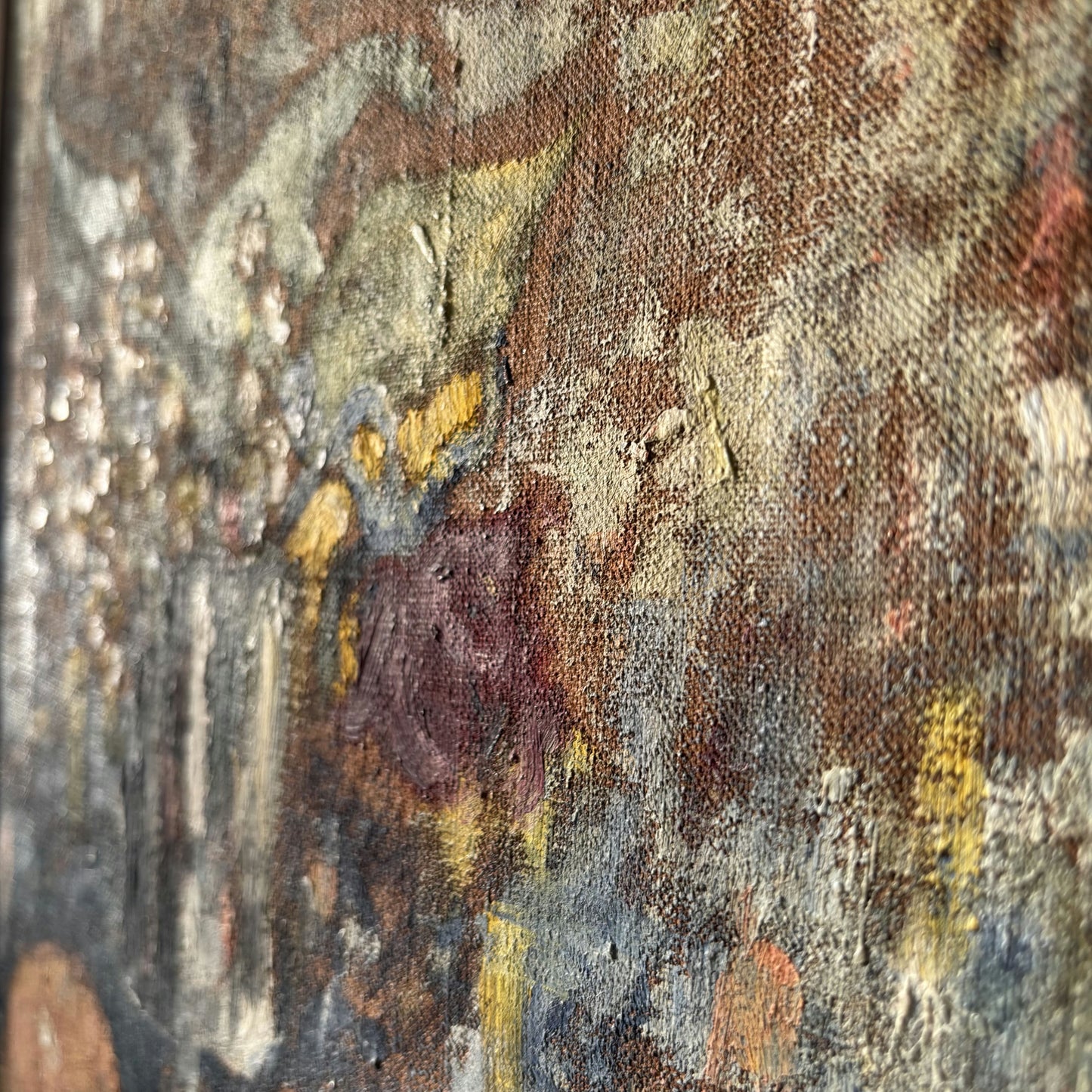 Remarkable Still Life Oil Painting "Flowering Vase" Traditional Small Artwork