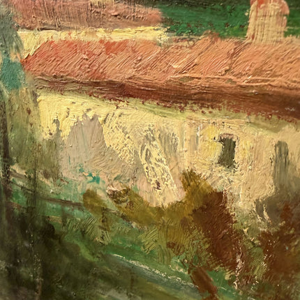 Detailed Landscape Oil Painting "Green Trees" Handcrafted Large Art Holland Art Shop