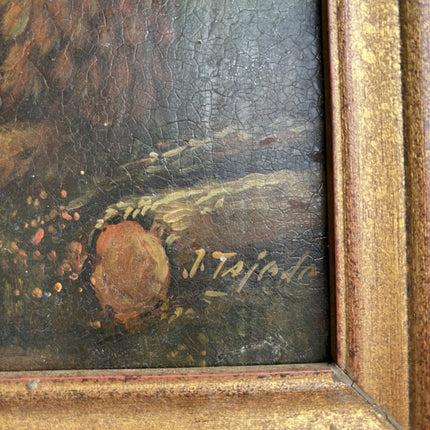 19th Century Antique Animals Oil Painting "Grazing Sheep" Artwork Holland Art Shop
