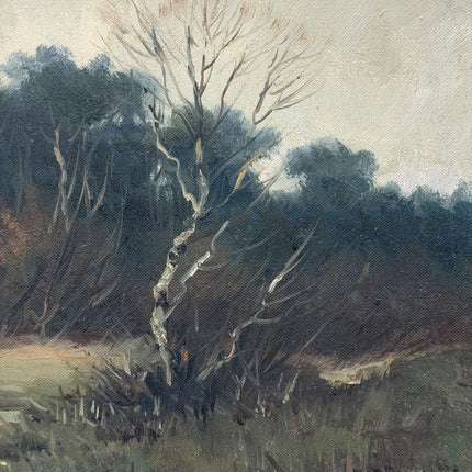 Refined Landscape Oil Painting "Bare Trees" Timeless Artwork Holland Art Shop