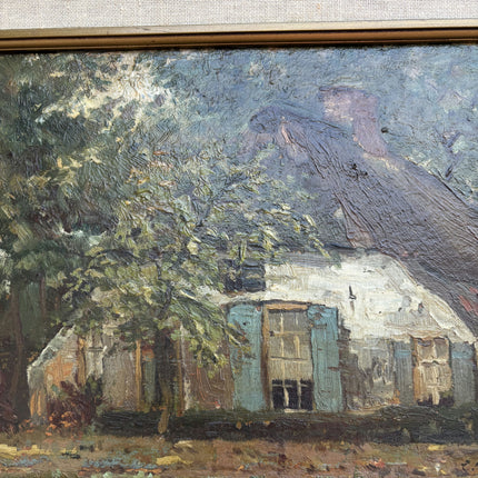 Coenraad Matthias Garms Elegant Landscape Oil Painting "Wooden Frame" Dutch Art Holland Art Shop