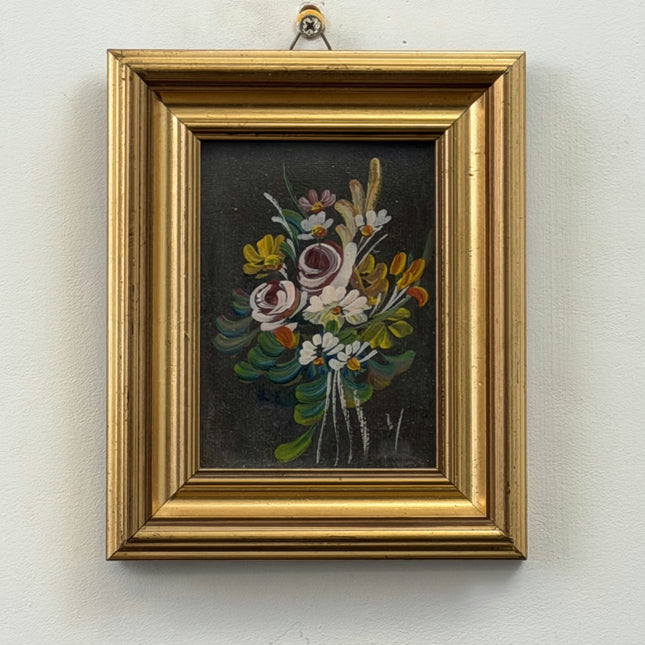 Elegant Still Life Oil Painting "Wooden Frame" Authentic Small Artwork Holland Art Shop