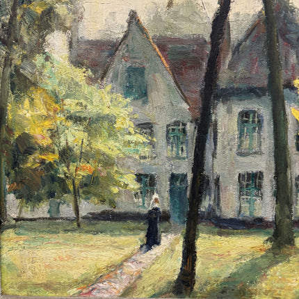Elegant Landscape Oil Painting "Yellow Tree" Original Art Holland Art Shop