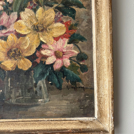 Fine Oil Painting Still Life "Fleur" Authentic Small Artwork Holland Art Shop