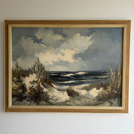 Traditional Seascape Oil Painting "Flying Seagulls" Expressive Large Art Holland Art Shop