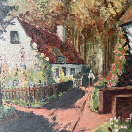 Refined Oil Painting Landscape "Flowering Cottage" Fine Medium Art Holland Art Shop
