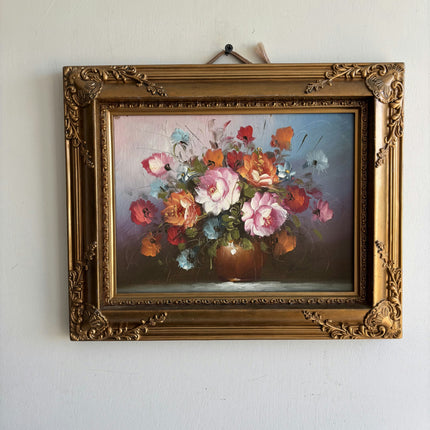 Handcrafted Floral Still Life Oil Painting "Flower Bouquet" Original Small Art Holland Art Shop