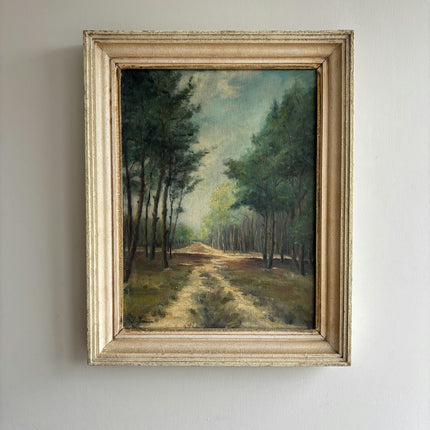 Traditional Landscape Oil Painting "Wooden Path" Refined Art Holland Art Shop