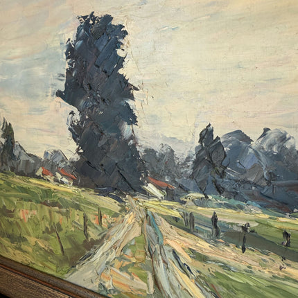 Impressionistic Oil Painting Landscape "Fields" Fine Large Sized Artwork Holland Art Shop