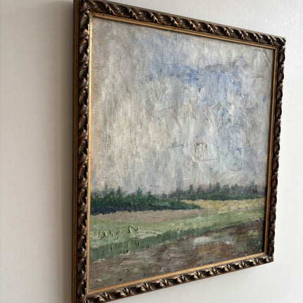 Vintage Landscape Oil Painting "Framed Painting" Classic Belgique Artwork Holland Art Shop