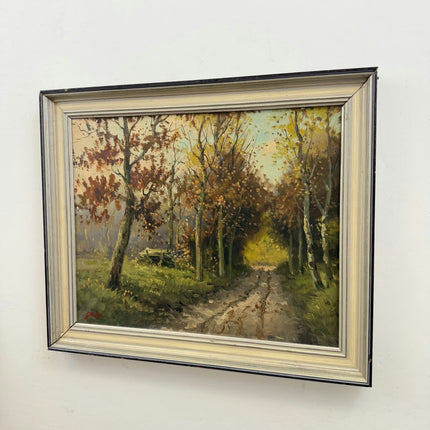 Handcrafted Landscape Oil Painting "Autumn Trees" Expressive Artwork Holland Art Shop