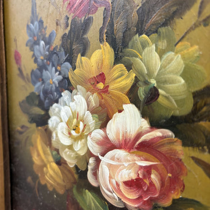 Timeless Floral Still Life Oil Painting "Flower Vase" Detailed Small Artwork Holland Art Shop
