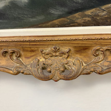 Detailed Seascape Oil Painting "Ornate Frame" Timeless Large Art Holland Art Shop