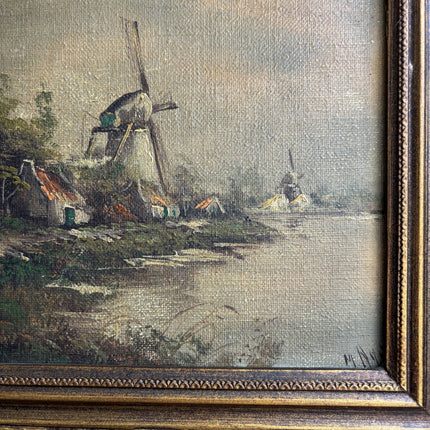 Traditional Landscape Oil Painting "Thatched Cottage" Expressive Dutch Artwork Holland Art Shop