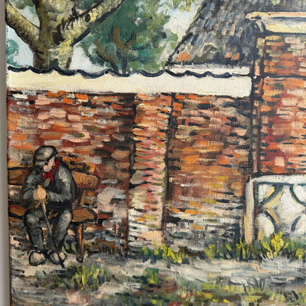 Handcrafted Landscape Oil Painting "Old Tree" Rustic Large Artwork Holland Art Shop