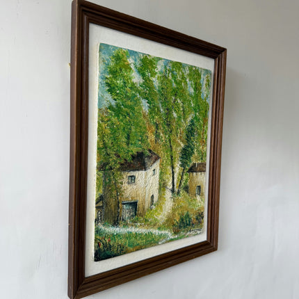 Vintage Landscape Oil Painting "Country House" Timeless Artwork Holland Art Shop
