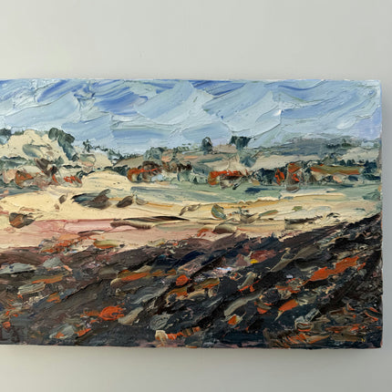 Vintage Seascape Oil Painting "Textured Seascape" Timeless Small Art Holland Art Shop