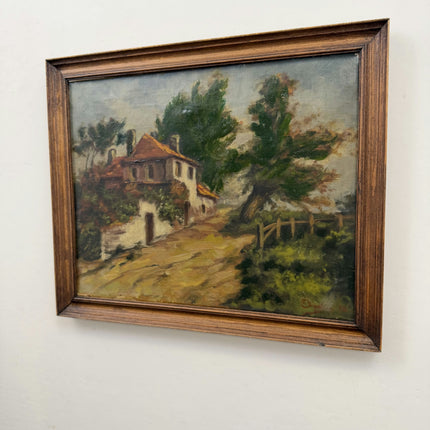 Traditional Landscape Oil Painting "Country House" Expressive Art Holland Art Shop