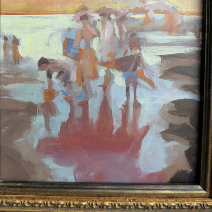 Handcrafted Seascape Oil Painting "Gilded Frame" Vintage Artwork Holland Art Shop