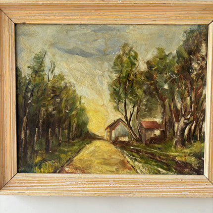 Classic Landscape Oil Painting "Country Cottage" Detailed Small Art Holland Art Shop