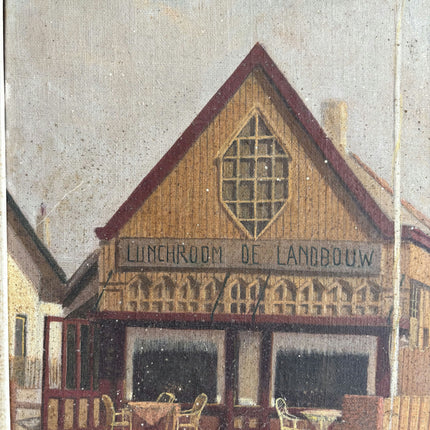 Handcrafted Cityscape Oil Painting "Framed Painting" Traditional Art Holland Art Shop