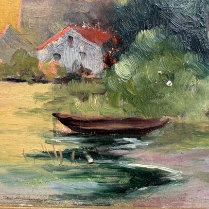 Authentic Landscape Oil Painting "Gilded Frame" Timeless Small Art Holland Art Shop
