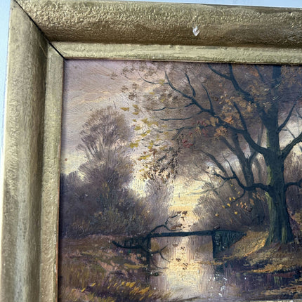 Detailed Landscape Oil Painting "Autumn Tree" Elegant Small Artwork Holland Art Shop