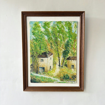 Vintage Landscape Oil Painting "Country House" Timeless Artwork Holland Art Shop