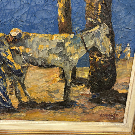 1943 Interior Oil Painting "Painted Panel" Artwork Holland Art Shop