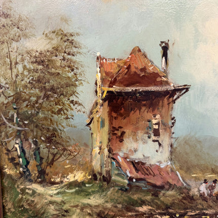 Traditional Seascape Oil Painting "Thatched House" Elegant Art Holland Art Shop