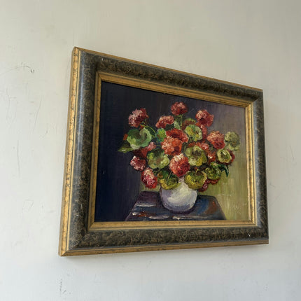 Refined Floral Still Life Oil Painting "Flower Vase" Original Small Artwork Holland Art Shop