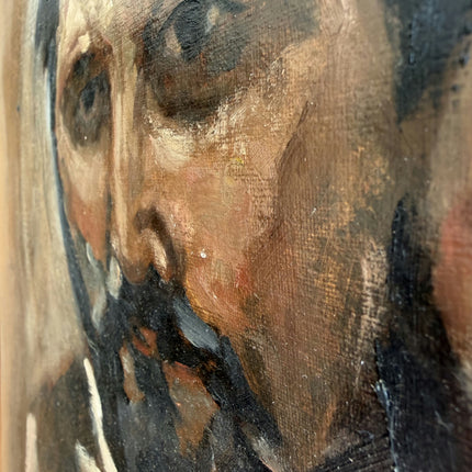 Original Portrait Oil Painting "Bearded Man" Timeless Artwork Holland Art Shop