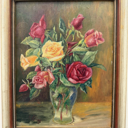 Expressive Floral Still Life Oil Painting "Vase Flowers" Traditional Art Holland Art Shop
