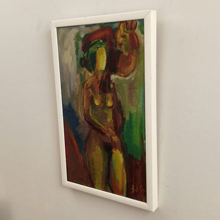 Classic Portrait Oil Painting "Standing Woman" Authentic Art Holland Art Shop
