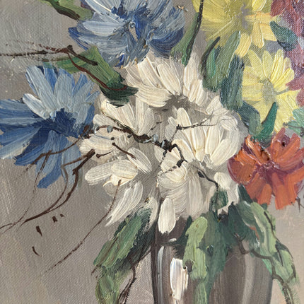 Vintage Floral Still Life Oil Painting "Flower Vase" Refined Art Holland Art Shop