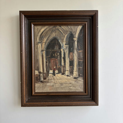 Authentic Oil Painting "Solitary Figure" Traditional Artwork Holland Art Shop