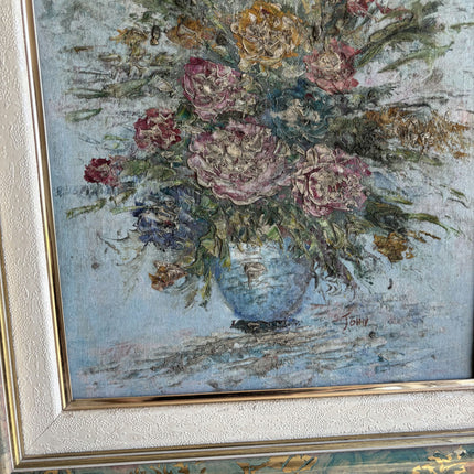 Expressive Floral Still Life Oil Painting "Flower Bouquet" Traditional Artwork Holland Art Shop