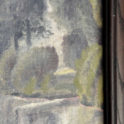 Detailed Landscape Oil Painting "River Valley" Refined French  Artwork Holland Art Shop
