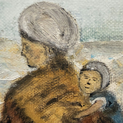 Refined Figurative Oil Painting "Mother And Child" Detailed Art Holland Art Shop