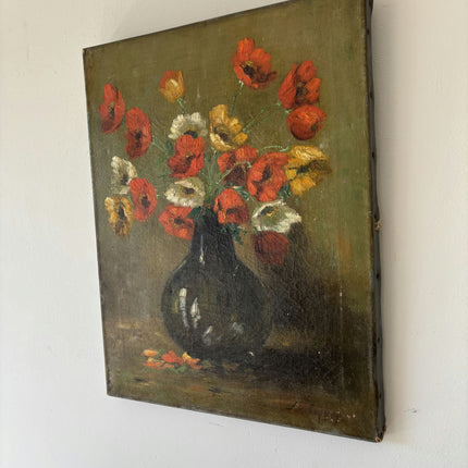 Classic Floral Still Life Oil Painting "Red Poppies" Detailed Art Holland Art Shop