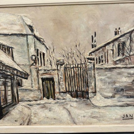 Timeless Cityscape Oil Painting "Snowy Street" Classic Large Artwork Holland Art Shop